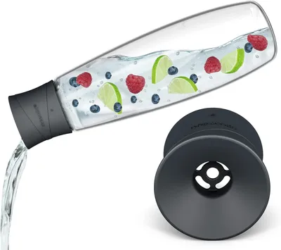 Image de Couvercle pour bouteilles en verre SodaStream Duo, avec filtre à fruits, accessoire pour la cuisine