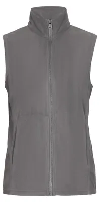 Produktbild von Damen Sportliche Weste Grau M aus Polyester mit Stehkragen und Reißverschluss