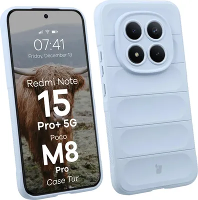 Produktbild von Robuste Handyhülle für Xiaomi Redmi Note 15 Pro Plus 5G / POCO M8 Pro 5G, Bizon Case Tur, Hellblau
