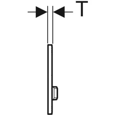 Produktbild von Geberit 115.670.JX.2, Spülplatte, Rot, Geberit, 246 mm, 14 mm, 164 mm