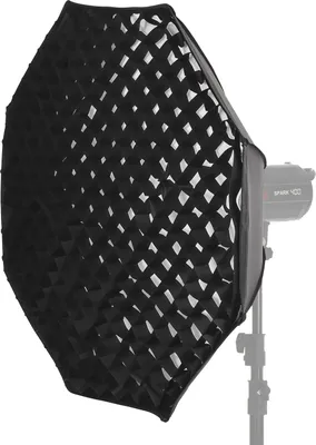 Produktbild von 95 cm/37,4 Zoll Octagon-Softbox mit Schnellverschluss und Bowen-Montierung, 8 Stuetzstangen fuer Fotostudiofotografie, Portraetfotografie, Live-Stream