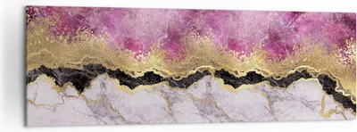 Produktbild von Bild auf Leinwand - Leinwandbild - Einteilig - Rosa golden Hintergrund - 160x50cm - Wand Bild - Wanddeko - Wandbilder - Leinwanddruck - Bilder - Wanddekoration - Leinwand bilder - AB160x50-5038