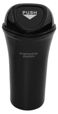 Image de Solidchoice - Poubelle pour voiture, petite boîte de rangement, noire