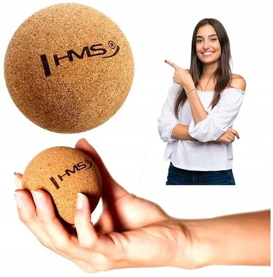 Produktbild von HMS Kork Massageball 6,5 cm für Fitness und Regeneration