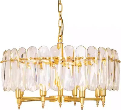 Productafbeelding van Kroonluchter, hanglamp, pendelarmatuur, woonkamer, goud, modern