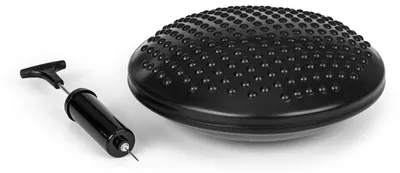 Image de BoarderKING Coussin d'équilibre pour planche d'intérieur, pompe, 30 x 5 cm (ØxH), noir