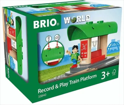 Immagine prodotto di BRIO® 33840 BRIO® Bahnhof mit Aufnahmefunktion Spielzeugeisenbahnen-Zubehör