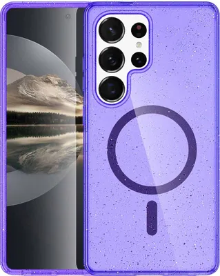 Obrázek produktu pro imoshion Sparkle zadní kryt s MagSafe Samsung Galaxy S25 Ultra – třpytivá fialová