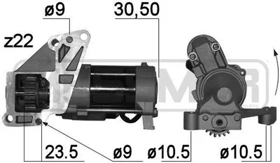 Produktbild von ERA 220788A Starter Anlasser 2kW passend für MERCEDES-BENZ GLK (X204) 12V