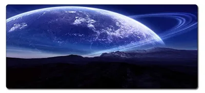 Gaming-Mauspad 300x600x3 mm, Sternenhimmel, rutschfest, wasserdicht