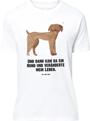 Produktbild von Mr. & Mrs. Panda Größe L T-Shirt Hund Dogge - Weiß - Geschenk, Deutsche, Tshirt, Shirt, mit Spruch, Hunde, Herz, Sprüche