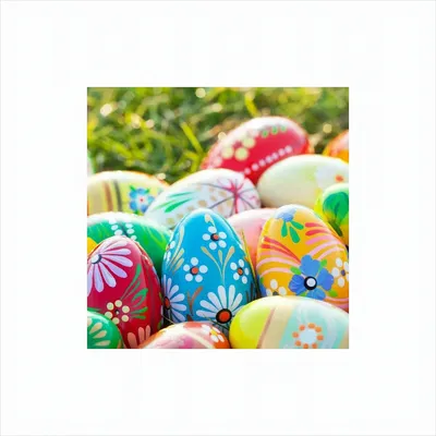 Produktbild von 20 Servietten Vibrant Eggs - Gemalte Muster auf Eier 33x33cm