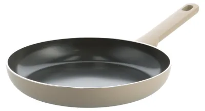 Hapjespan 28 cm, Keramik, Antihaft, Taupe, Induktion geeignet