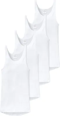 Produktbild von Schiesser 4er Pack Original Classics Doppelripp Unterhemd / Tanktop Besonders Komfortabel, strapazierfähig und formstabil, Etwas längere Rückenpartie, In bewährter Doppelripp-Qualität