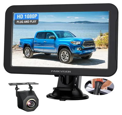 Imagen del producto de Cámara de marcha atrás con monitor - 7 pulgadas - Con cable - HD - 12 V