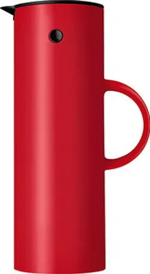 Produktbild von 1x Stelton Isolierkanne 1 l "Milano" rot Thermoskanne, Thermosflasche