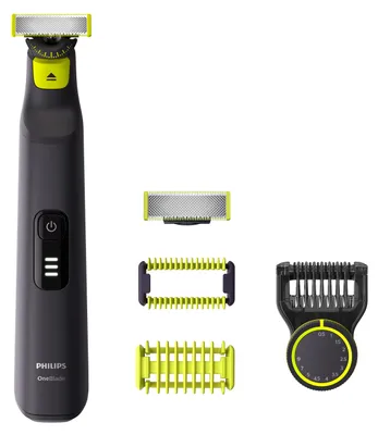 Immagine prodotto di Philips QP6541/16 OneBlade Pro Face+Body, regolabarba con 2x lame + 1x rifinitore + 1x protezione della pelle