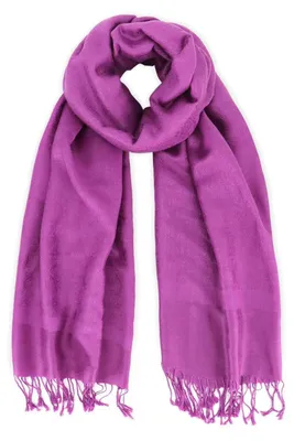 Produktbild von Pashmina Schal Stola Jacquard Paisley violett 70x180cm