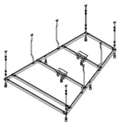 Produktbild von Hoesch 120947 Zub. Untergestell für BW iSensi