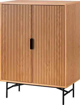 Produktbild von home24 Kommode mit 2 Türen - Echtholzfurnier