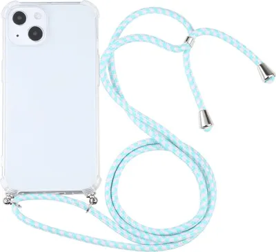 Produktbild von König Design Hülle kompatibel mit Apple iPhone 13 Kunststoff Handykette Cover - Case Handyhülle Grün