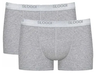 Produktbild von Sloggi Herren Unterhose Men Basic Short, 2-Pack, 7, Black Combination