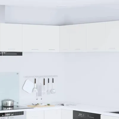 Produktbild von "Schlussverkauf" Hängeschrank Küche - moderne Küchenschrank - 1 pc - mit Speicher Weiß 57x57x40 cm Holzwerkstoff  C10099