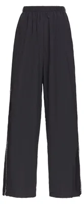 Produktbild von Damenhose mit weitem Bein und elastischem Bund in Schwarz, Größe XS
