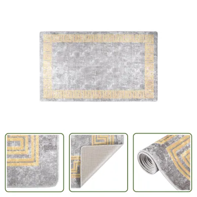Produktbild von The Living Store Teppich Waschbar Grau 120x180 cm Rutschfest