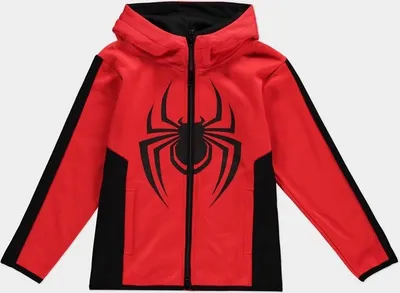 Produktbild von Spider-Man Kapuzenjacke Uni Kids - Miles Morales rot 134/140