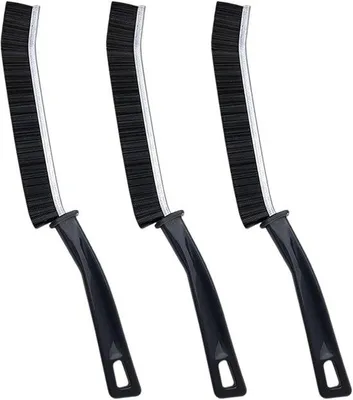 Produktbild von Dünnbeseniges Reinigungsbürsten-Set - 3 Stück - langer Griff