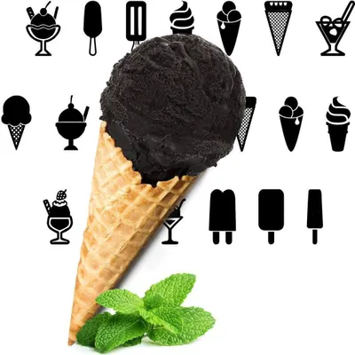 Produktbild von Pfefferminze Schwarzes Low Carb Eispulver Vegan Zucker-, laktosefrei 10 kg