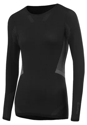Produktbild von Löffler TRANSTEX SHIRT L/S WARM HYB Damen Funktionsshirt schwarz schwarz 40/42