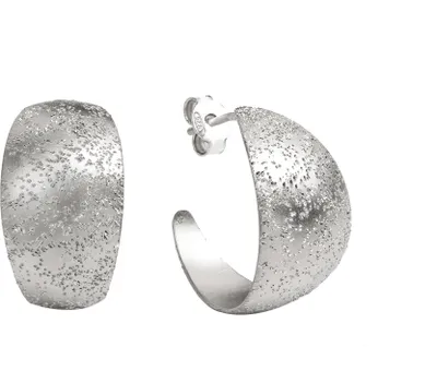 Produktbild von Celesta Silber Ohrring 925/- Sterling Silber 2,2cm Silbergrau ohne Stein 213220074