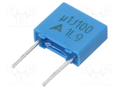 Produktbild von 10x Kondensator: Polyester 63VAC Rastermaß: 5mm 100nF 100VDC  5% B32529C1104J000 P