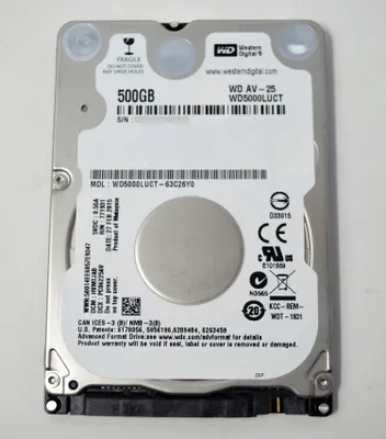 Produktbild von WD5000LUCT  Western Digital AV-25 Mobile 2.5 Zoll 500 GB Serial ATA II