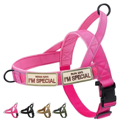 Produktbild von Hundegeschirr No Pull Rosa L Verstellbar Reflektierend Ausbruchsicher