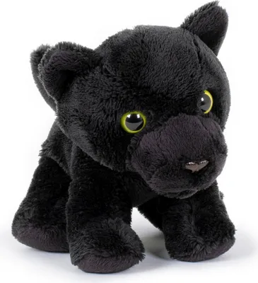 Produktbild von Plüschtier schwarzer Panther 12cm,  Stofftiere Kuscheltiere Raubkatzen Softplüsch