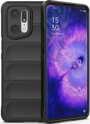 Produktbild von OPPO Find X5 Pro Hülle, Weich TPU Silikon Stossfest Anti-rutsch Schutzhülle für OPPO Find X5 Pro Schwarz