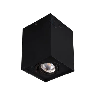Zdjęcie produktu dla Reflektor spot GORD czarny 1xGU10x25W aluminium wym:12x10x10cm IP20 Kanlux