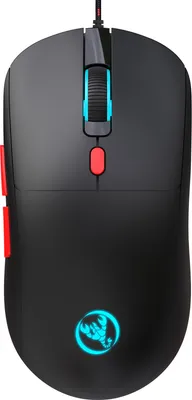 Produktbild von X200 Kabelgebundene Gaming-Maeuse, 6 programmierbare Tasten, optische Maeuse mit LED-Leuchten, Computermaeuse, kompatibel mit PC-Laptop fuer Buero und Zuhause
