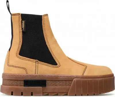 Zdjęcie produktu dla Buty Puma Mayze Chelsea Suede Platforma Brązowo-Brązowe