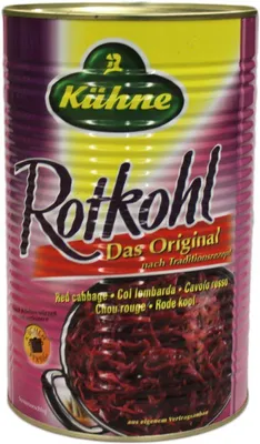 Obrázek produktu pro Červené zelí Kühne připravené k vaření 4040g