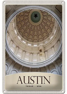 Produktbild von Blechschild Reise 20x30cm Austin Texas USA Amerika Architektur