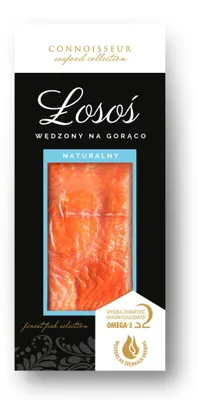 Zdjęcie produktu dla Łosoś wędzony na gorąco 125 g Connoisseur