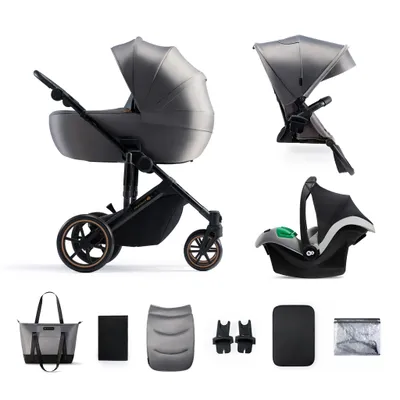 Image de KINDERKRAFT SELECT 3in1 poussette combinée Prime 2 Shadow Grey, Premium