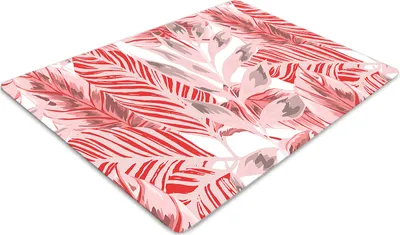Produktbild von Stuhlunterlage Bürostuhlunterlage 120 cm x 90 cm Bodenmatte Bürostuhlunterlage - Rosa-Dschungel