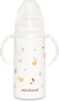 Produktbild von Miniland Edelstahl-Trinklernflasche Thermobaby 240