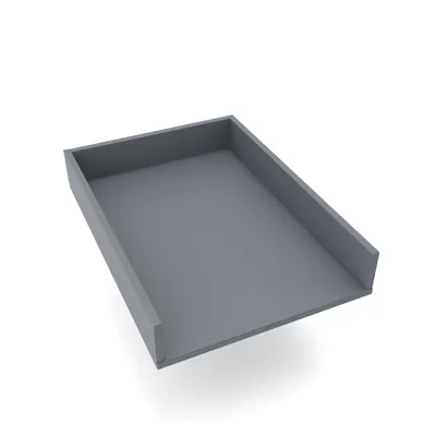 Immagine prodotto di piano fasciatoio universale regalik, Piano fasciatoio per cassettiere di qualsiasi larghezza, Piano fasciatoio rimovibile, Pannelli frontali dritti, Grafite, 72cm x 54cm