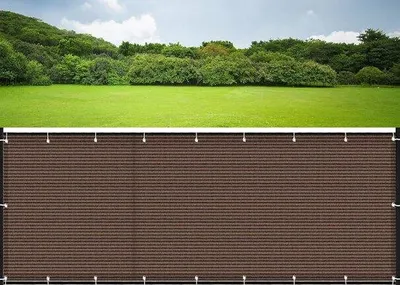 Obrázok produktu pre Balkónový slnečník pre vonkajšie posedenie – odolný voči UV žiareniu – 90 x 600 cm – drevo – hnedý